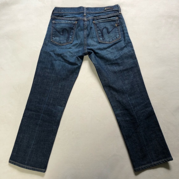 Citizens of Humanity Low Waist Cropped Jeans - Picture 2 of 9
